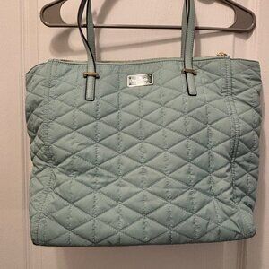 Kate Spade Quilted Tote - Mint Green - Like New